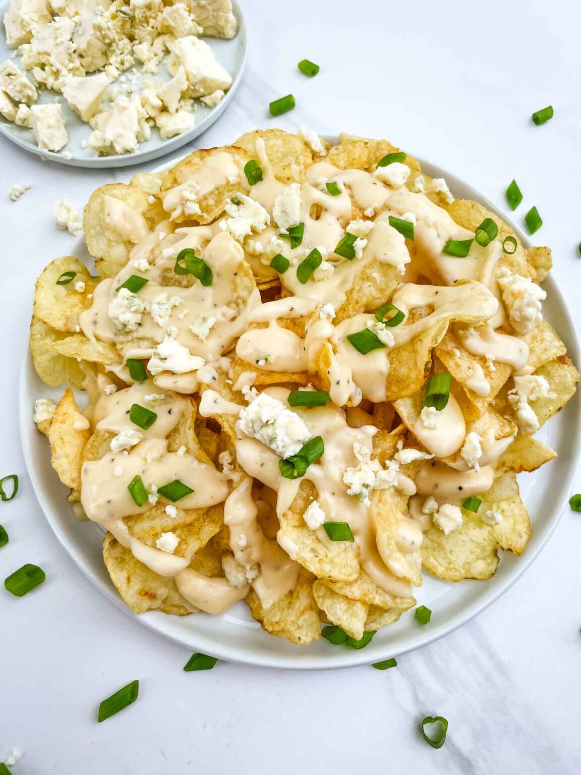 Copycat Bennigan's Blue Cheese Chips - Three Olives Branch